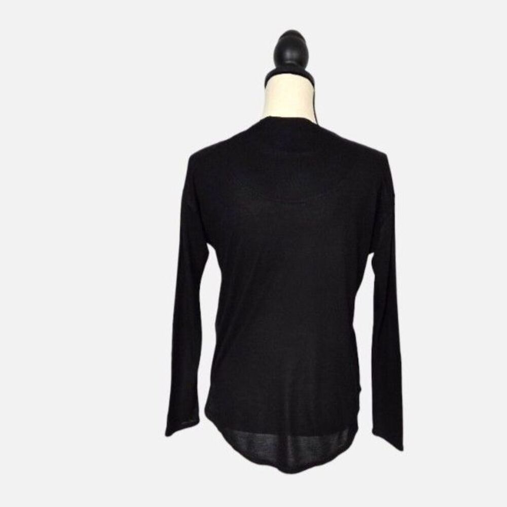 A Desigual by M Christian Lacroix BLK WHT Geometric Print Long Sleeve Top S - Picture 3 of 8